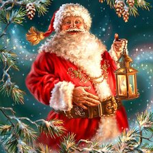 Схема вышивки «Санта»