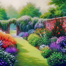 Схема вышивки «Secret Garden.»