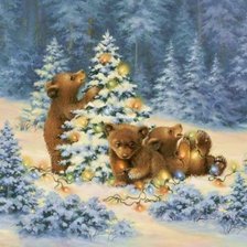 Схема вышивки «мишки»