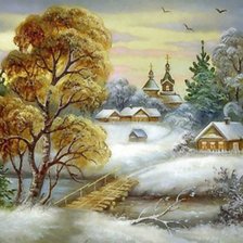 Схема вышивки «пейзаж»