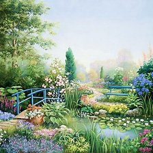 Схема вышивки «Летний сад»