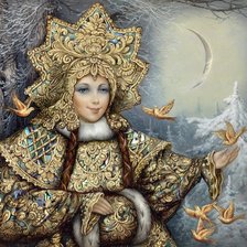 Схема вышивки «Федоскинские миниатюры»