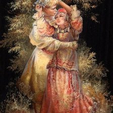 Схема вышивки «Федоскинские миниатюры»