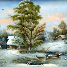 Схема вышивки «Федоскинские миниатюры»