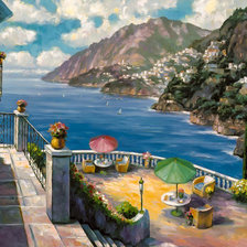 Схема вышивки «The Amalfi Coast.»