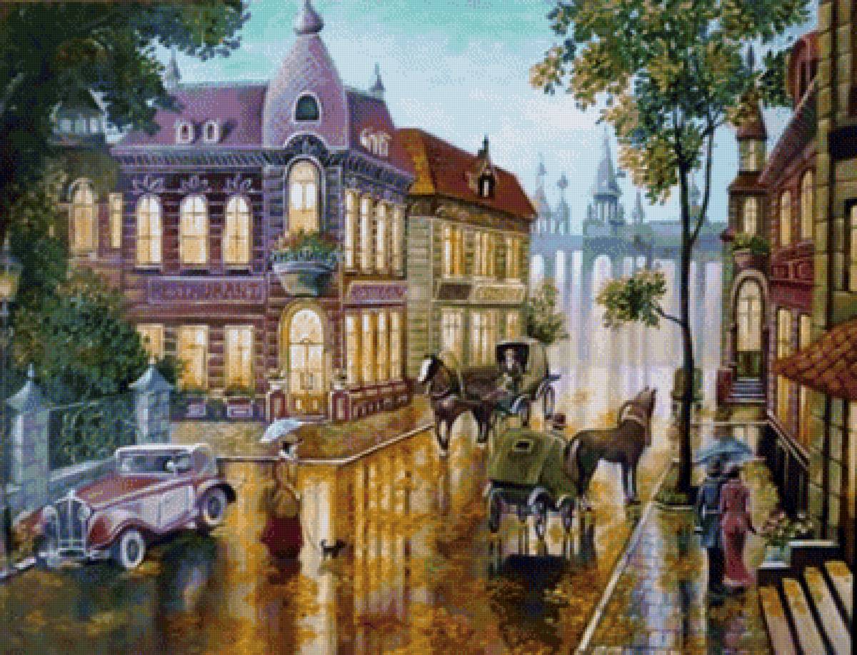 старый город - городской пейзаж, старый город, улица - предпросмотр