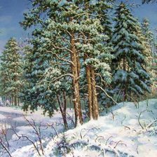 Схема вышивки «зима»