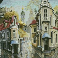 Схема вышивки «Улочка»