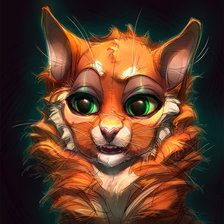 Схема вышивки «лиса»