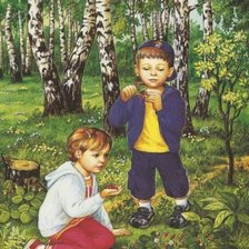 дети на прогулке