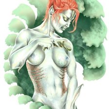 Схема вышивки «девушка»