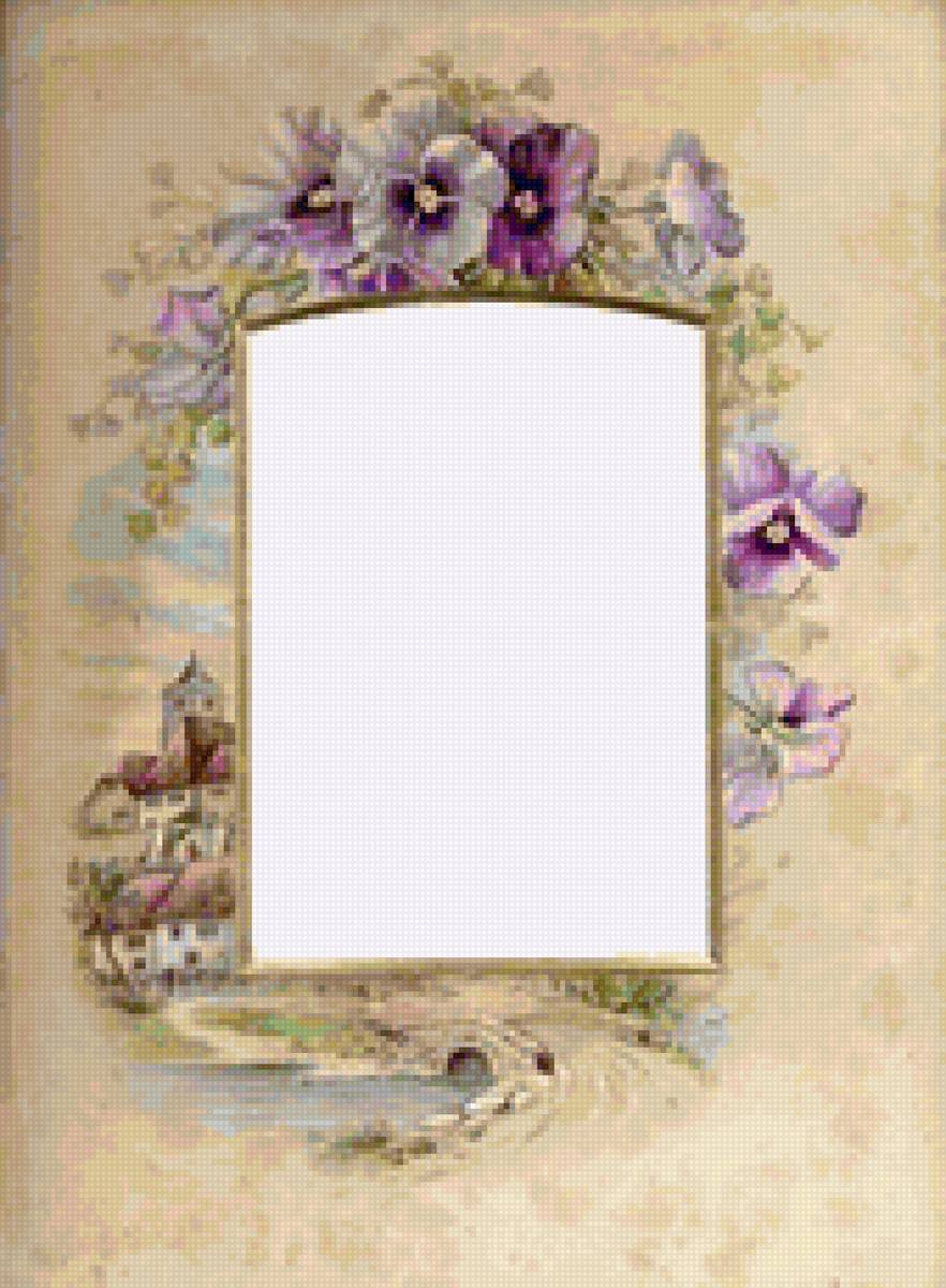 цветы - цветы, рамка - предпросмотр