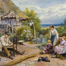 Схема вышивки «The Old Chairmender.»