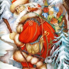 Схема вышивки «Дед мороз»