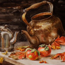 натюрморт с чайником