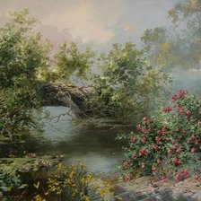 Схема вышивки «Pond»