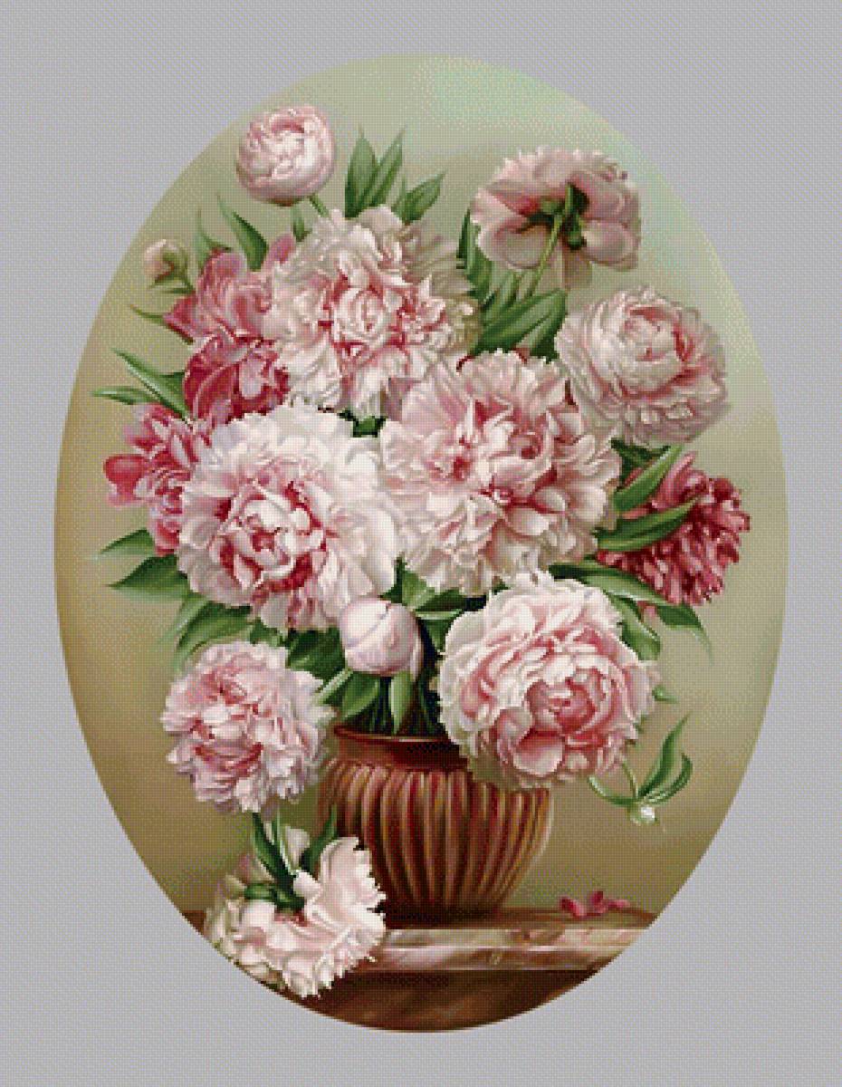 Розовые пионы. - пионы., букет, цветы - предпросмотр