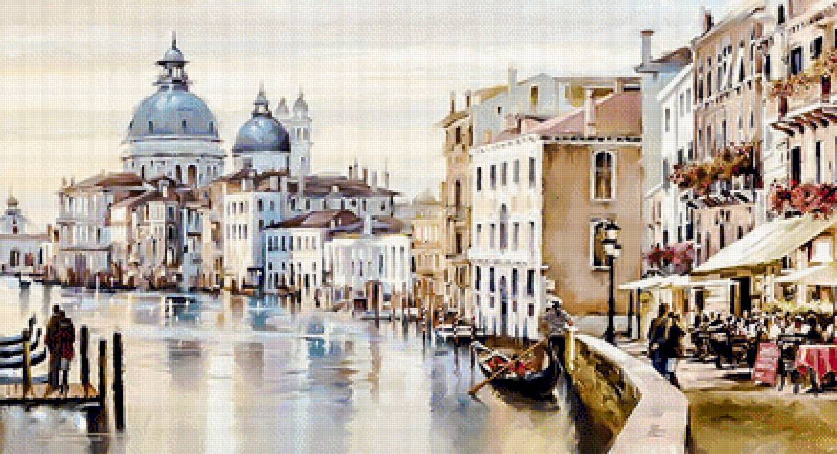 Venice Canal. - richard macneil art.cityscapes.venice. - предпросмотр
