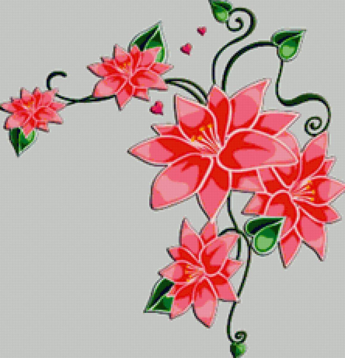 цветы - рамка - предпросмотр