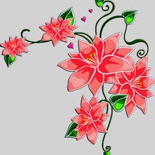 Схема вышивки «цветы»