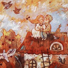 Схема вышивки «счастье вдвоем»