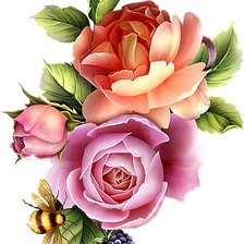 Схема вышивки «цветы»