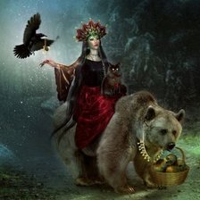 Схема вышивки «богиня Марена»