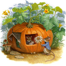 Схема вышивки «мышь»