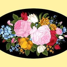 Схема вышивки «Серия "Розы".»