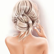 Схема вышивки «Hair Up»