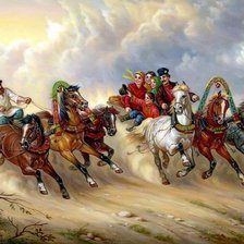 Схема вышивки «Федоскинские миниатюры»