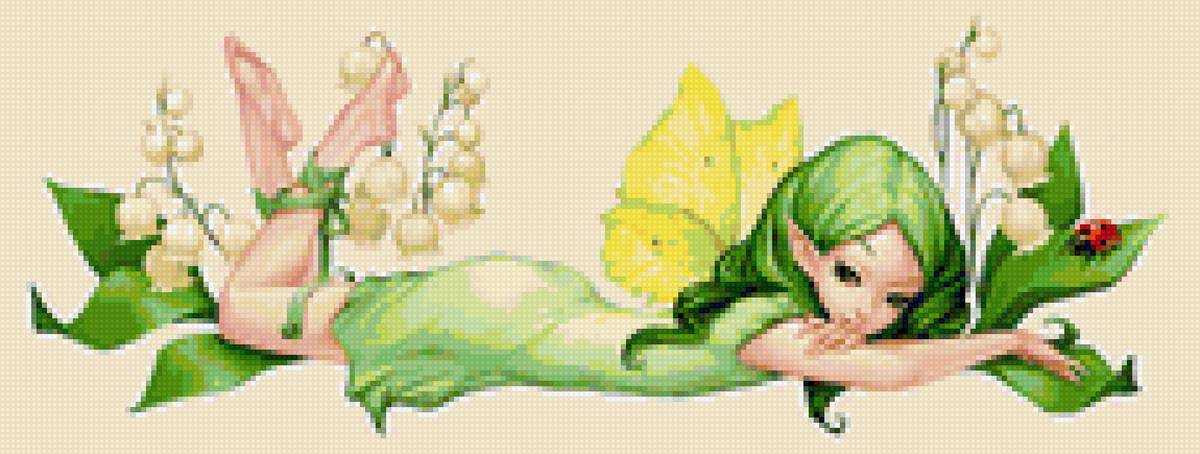 цветы - фея, ландыши - предпросмотр