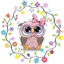 Схема вышивки «Сова»