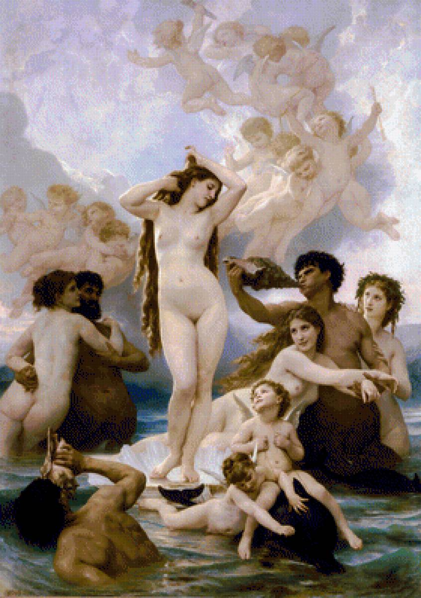 The Birth of Venus. - william adolphe bouguereau paintings. - предпросмотр