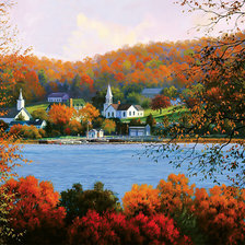 Схема вышивки «Window to the Past.»