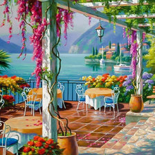 Схема вышивки «Wisteria Terrace.»