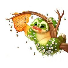 Схема вышивки «ленивец»