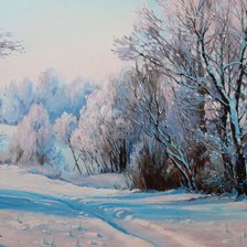 Схема вышивки «зима»