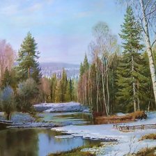 Схема вышивки «пейзаж»