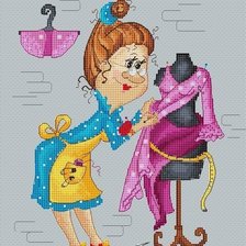 Схема вышивки «Costurera»