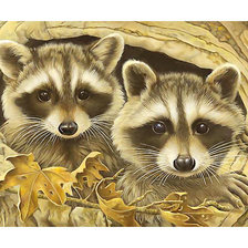 Схема вышивки «Серия "Еноты"»