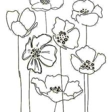 Схема вышивки «Цветы»