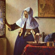 Схема вышивки «Молодая женщина с кувшином воды»