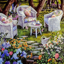 Схема вышивки «Beautiful Garden.»