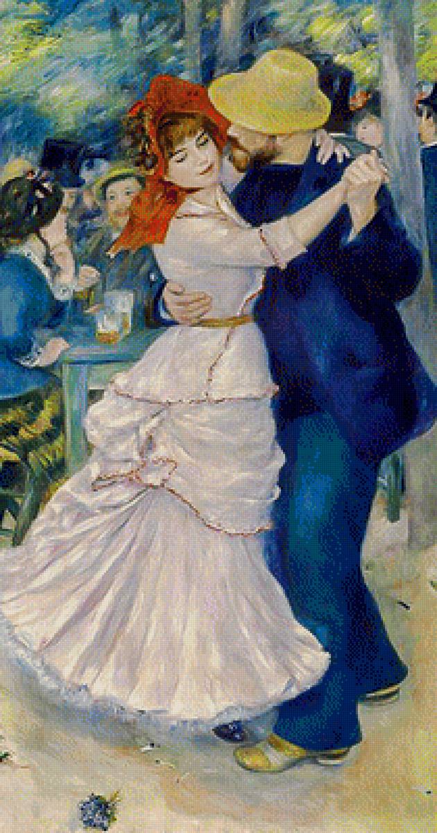 Dance at Bougival. - pierre auguste renoir paints. - предпросмотр