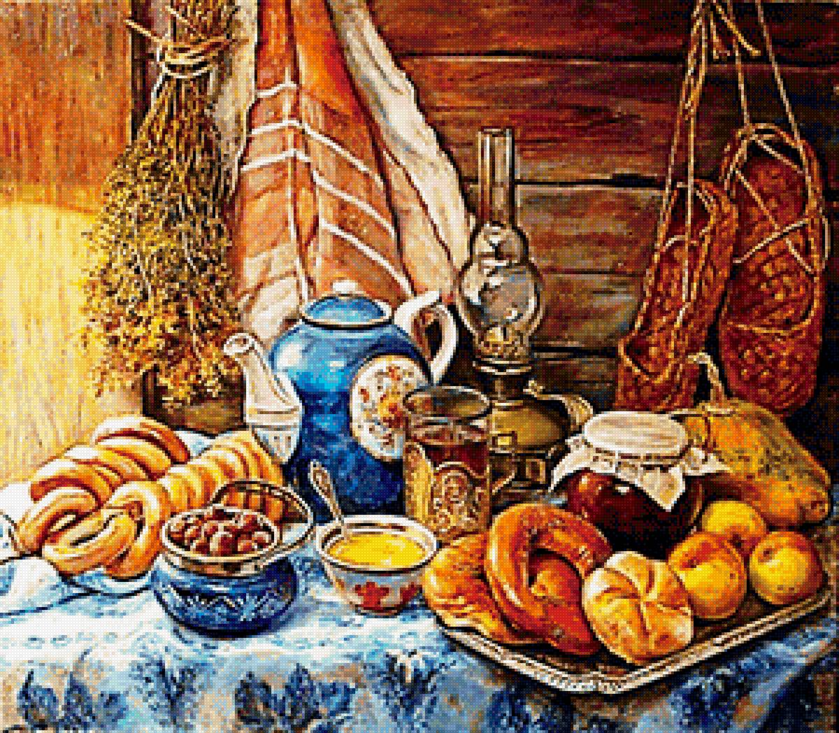 Деревенский стол - кухня - предпросмотр