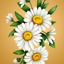 Схема вышивки «цветы»