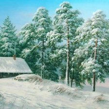 Схема вышивки «зима»