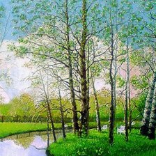 Схема вышивки «березки»