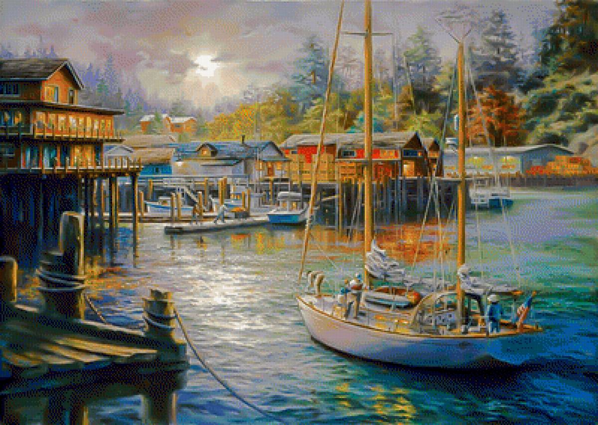 Harbor. - nicky boheme painter.scenarys.people. - предпросмотр